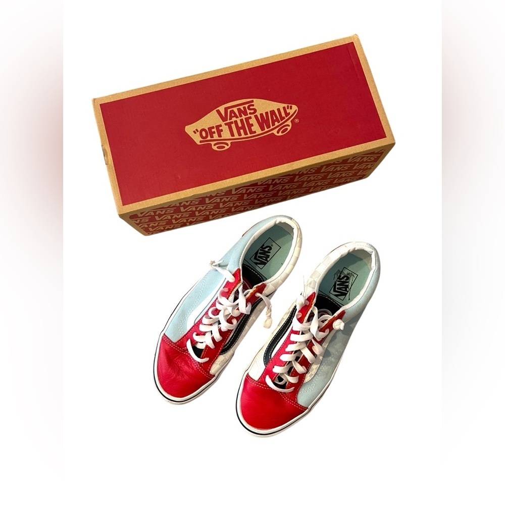 Vans SE Bikes x Style 36 'Big Ripper W Sz 10/M Sz 8.5 Vans Red and Light Blue - Picture 2 of 10